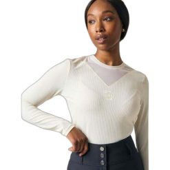 Sweter damski PS of Sweden Leandra. Białe swetry damskie PS OF SWEDEN, na zimę, bez wzorów, eleganckie, bez kołnierzyka, bez ramiączek, bez kaptura. Za 379.00 zł.