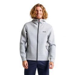 Bluza Z Kapturem Slam Act Z Pełnym Zamkiem Dorosłych. Szare bluzy męskie SLAM, s, bez wzorów, z materiału, z kapturem. Za 609.99 zł.