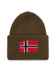 Napapijri Czapka F-Evei 1 NP0A8AM2 Khaki. Brązowe rękawiczki damskie Napapijri, na zimę, bez wzorów. Za 249.99 zł.