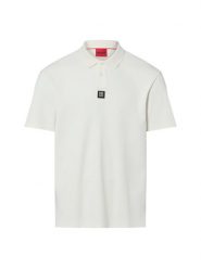 HUGO koszulka polo - Deabono Mężczyźni Bawełna (100%) biały, S. Białe koszulki polo męskie Hugo, m, bez wzorów, z bawełny, bez kołnierzyka, bez ramiączek. Za 379.95 zł.
