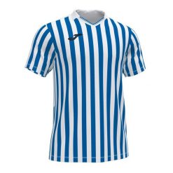 Koszulka do piłki nożnej męska Joma Copa II z krótkim rękawem. Białe koszulki sportowe męskie Joma, m, bez wzorów, bez kołnierzyka, bez ramiączek, do piłki nożnej. Za 132.00 zł.