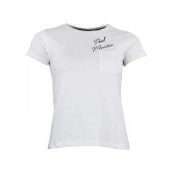 Koszulka damska Peak Mountain Ajojo. Białe t-shirty damskie Peak Mountain, xl, bez wzorów, z bawełny, klasyczne, bez kołnierzyka. Za 83.00 zł.