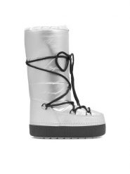 Jenny Fairy Śniegowce LIL GH6706-C Srebrny. Szare śniegowce i trapery damskie Jenny Fairy, z materiału. Za 179.99 zł.