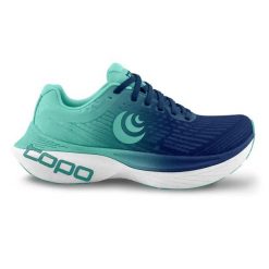 Damskie buty do biegania Topo Athletic Specter 2. Niebieskie obuwie sportowe damskie Topo Athletic, bez wzorów, do biegania. Za 623.20 zł.