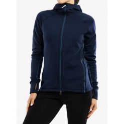 Bluza polarowa damska Houdini Power Houdi. Niebieskie bluzy sportowe damskie Houdini, xs, bez wzorów, z polaru, bez kaptura, narciarskie. Za 706.99 zł.