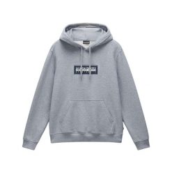 Bluza z kapturem Napapijri B-Box. Szare bluzy męskie Napapijri, m, bez wzorów, z kapturem. Za 383.00 zł.