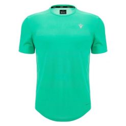 Koszulka Macron Run Prime SCE Didier. Niebieskie koszulki sportowe męskie Macron, bez wzorów, bez kołnierzyka, bez ramiączek, do piłki nożnej. Za 258.00 zł.