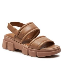 Sandały Geox. Sandały damskie Geox, bez wzorów, bez obcasa, na płaskiej podeszwie, bez zapięcia. Za 459.99 zł.