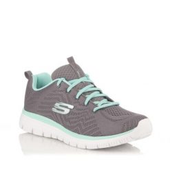 Buty damskie SKECHERS Graceful Get Connected. Szare obuwie sportowe damskie Skechers, bez wzorów, trekkingowe, Skechers Sport. Za 259.00 zł.