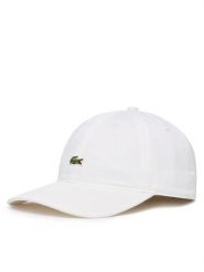 Lacoste Czapka z daszkiem RK0491 Biały. Białe rękawiczki męskie Lacoste, bez wzorów, z bawełny. Za 269.99 zł.