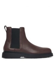 Calvin Klein Sztyblety Combat Ess Chelsea Boot Lth YM0YM01374 Brązowy. Brązowe botki męskie Calvin Klein, bez wzorów, ze skóry, bez zapięcia. Za 649.99 zł.