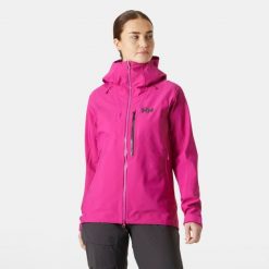 Damska kurtka narciarska Helly Hansen Verglas Bc. Czerwone kurtki snowboardowe damskie Helly Hansen, bez wzorów, bez kaptura, narciarskie. W wyprzedaży za 1,175.75 zł.