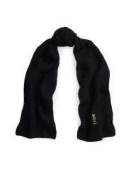 Polo Ralph Lauren Szalik 455P04660001 Czarny. Czarne rękawiczki damskie Polo Ralph Lauren, bez wzorów, z materiału. Za 569.99 zł.