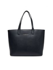 Tommy Hilfiger Torebka Th Logotape Tote AW0AW17449 Granatowy. Niebieskie torebki do ręki damskie Tommy Hilfiger, bez wzorów, ze skóry, bez dodatków. Za 489.99 zł.