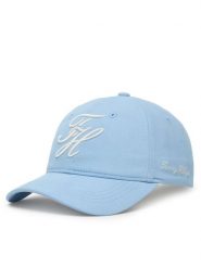 Tommy Hilfiger Czapka z daszkiem Logo Embroidery Baseball Cap AW0AW18338 Niebieski. Niebieskie czapki i kapelusze damskie Tommy Hilfiger, bez wzorów, z bawełny. Za 209.99 zł.