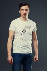 T-shirt MIASTO JEST MOJE męski biały. Białe koszulki sportowe męskie Hultaj Polski, l, bez wzorów, z bawełny, biznesowe, bez kołnierzyka. Za 99.00 zł.