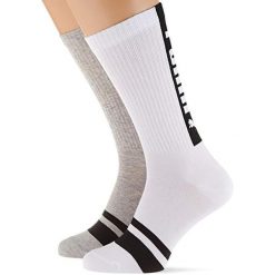 Skarpety Męskie Puma Seasonal Logo Socks Białe 39-42. Białe skarpety męskie Puma, bez wzorów, z bawełny. Za 125.99 zł.