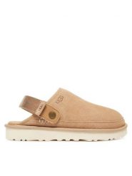Ugg Klapki M Goldencoast Clog II 1166915 Beżowy. Brązowe klapki męskie UGG, ze skóry. Za 559.99 zł.