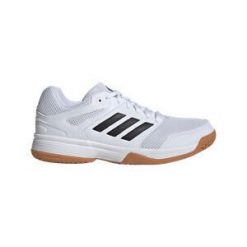 Damskie buty halowe adidas Speedcourt. Białe obuwie sportowe damskie Adidas, bez wzorów, do piłki ręcznej. Za 321.00 zł.
