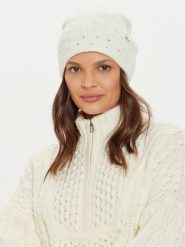 Guess Czapka AW5213 POL01 Biały. Białe czapki i kapelusze damskie Guess, na zimę, z aplikacjami, z materiału. Za 120.00 zł.