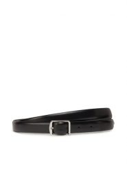 Calvin Klein Pasek Slim Square Buckle Belt 2.0 K60K613235 Czarny. Czarne paski damskie Calvin Klein, bez wzorów, ze skóry. Za 98.99 zł.