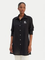 LAUREN RALPH LAUREN Koszula 20529276 Czarny Regular Fit. Czarne bluzki damskie Lauren Ralph Lauren, s, bez wzorów, z bawełny, bez kołnierzyka, bez ramiączek. Za 859.99 zł.