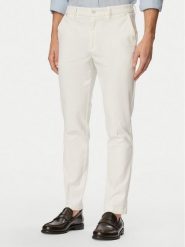 BOSS Chinosy H-Kaiton1 50543312 Biały Slim Fit. Białe spodnie materiałowe męskie Boss, m, bez wzorów, z bawełny. Za 629.99 zł.