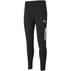 Męskie Treningowe Spodnie Do Biegania Liga Pro Team. Czarne spodnie sportowe męskie Puma, m, bez wzorów, z dresówki, do biegania. Za 266.99 zł.