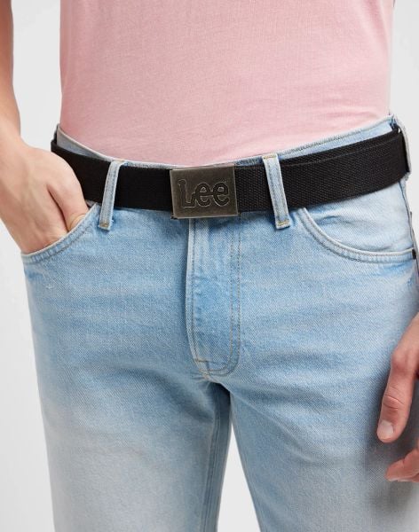 MESKI PASEK LEE WEBBING BELT BLACK 112351287. Czarne paski damskie Lee, bez wzorów. Za 99.99 zł.