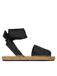 LOVE MOSCHINO Espadryle JA16222G0OJR100A Czarny. Czarne sandały damskie Love Moschino, bez wzorów, z syntetyku, bez obcasa, bez zapięcia. Za 809.99 zł.