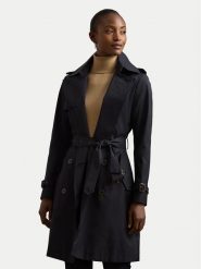 LAUREN RALPH LAUREN Trencz 297967122003 Granatowy Regular Fit. Niebieskie płaszcze damskie Lauren Ralph Lauren, s, bez wzorów, z bawełny, bez kaptura. Za 1,699.00 zł.