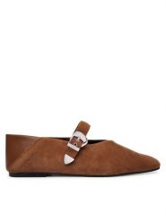 Tommy Jeans Baleriny Tjw Ballerina Suede EN0EN03067 Brązowy. Brązowe baleriny damskie Tommy Jeans, bez wzorów, z jeansu, bez obcasa. Za 449.99 zł.
