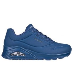 Sneakersy damskie Skechers Uno-Stand On Air buty sportowe niebieskie (73690-BLU). Niebieskie obuwie sportowe damskie Skechers, bez wzorów. Za 279.00 zł.