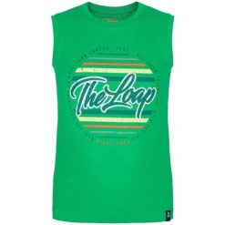 Dziecięcy podkoszulek Loap Bafr Green. Czarne koszule dla chłopców ZSPORT, bez wzorów, z bawełny, klasyczne, bez kołnierzyka, bez ramiączek. Za 128.99 zł.