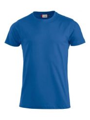 Clique Premium-T Męski T-shirt z okrągłym dekoltem, single jersey. Niebieskie t-shirty męskie CLIQUE, m, bez wzorów, z bawełny, bez kołnierzyka. Za 94.85 zł.