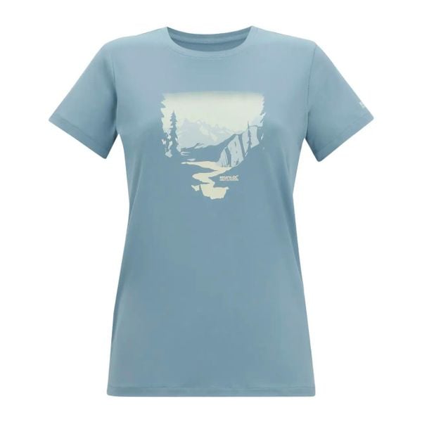 T-shirt stretch damski Regatta Fingal. Białe t-shirty damskie Regatta, m, bez wzorów, z dresówki, bez kołnierzyka. Za 116.50 zł.