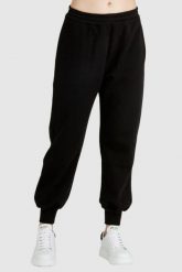 ALEXANDER MCQUEEN Czarne dresowe spodnie damskie, Rozmiar 44. Czarne spodnie dresowe damskie alexander mcqueen, s, bez wzorów, z dresówki. W wyprzedaży za 999.99 zł.