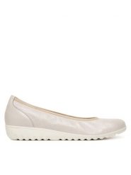 Caprice Baleriny 9-22161-44 Beżowy. Brązowe baleriny damskie Caprice, bez wzorów, ze skóry, bez obcasa. Za 275.99 zł.