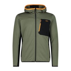 Bluza męska rowerowa CMP 34G1527. Brązowe bluzy męskie CMP, l, bez wzorów, z materiału, z kapturem. Za 399.99 zł.