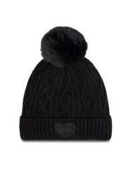 Guess Czapka J4BZ00 Z2QP0 Czarny. Czarne buty zimowe dziewczęce Guess, z aplikacjami, z materiału, bez zapięcia. Za 94.00 zł.