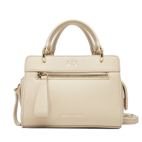 Torebka Armani Exchange. Brązowe torebki do ręki damskie Armani Exchange, bez wzorów, klasyczne, bez dodatków. Za 499.99 zł.