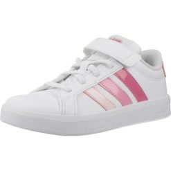 Buty ADIDAS GRAND COURT 3.0 Biały. Białe obuwie sportowe damskie Adidas, bez wzorów, z materiału, do biegania. Za 195.65 zł.