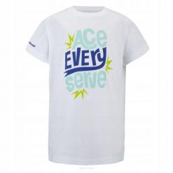 Koszulka tenisowa juniorska Babolat Exercise Cotton Tee Boy. Białe t-shirty dla chłopców BABOLAT, bez wzorów, z bawełny, bez ramiączek. Za 79.99 zł.
