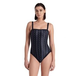 Strój kąpielowy damski treningowy Arena Women's Monogram. Czarne kostiumy jednoczęściowe damskie Arena, s, bez wzorów, z elastanu, eleganckie, na fitness i siłownię. Za 171.98 zł.