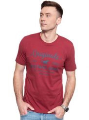 MUSTANG Alex C Print 1009936 7145. T-shirty męskie Mustang, m, bez wzorów, bez kołnierzyka. Za 69.99 zł.
