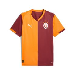 Męska koszulka domowa Galatasaray SK 25/26 PUMA. Brązowe koszulki sportowe męskie Puma, m, bez wzorów, bez kołnierzyka, bez ramiączek, do piłki nożnej. Za 429.00 zł.
