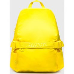 Puma - Plecak. Żółte plecaki damskie Puma, bez wzorów, z nylonu. W wyprzedaży za 179.90 zł.