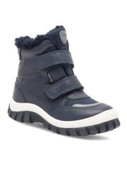 Lasocki Kids Kozaki STAR CI12-1797-03(II)CH Granatowy. Niebieskie buty zimowe chłopięce Lasocki Kids, bez wzorów, ze skóry, bez zapięcia. Za 129.99 zł.