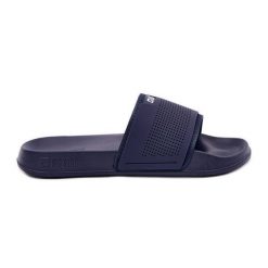 Lekkie Klapki Męskie Big Star NN174696 Granatowe niebieskie. Niebieskie klapki męskie retro. Za 131.88 zł.