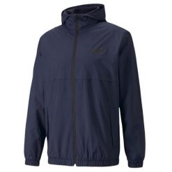 Męska Wiatrówka Essential Solid. Niebieskie kurtki męskie Puma, m, bez wzorów, sportowe, bez kaptura. Za 294.99 zł.